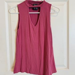 Pink Sleeveless Blouse